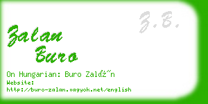 zalan buro business card